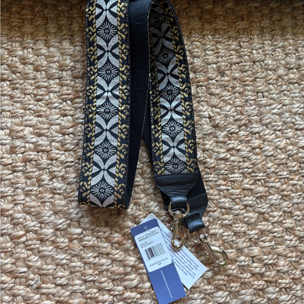 Rebecca Minkoff Black and Gold Strap